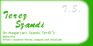 terez szandi business card